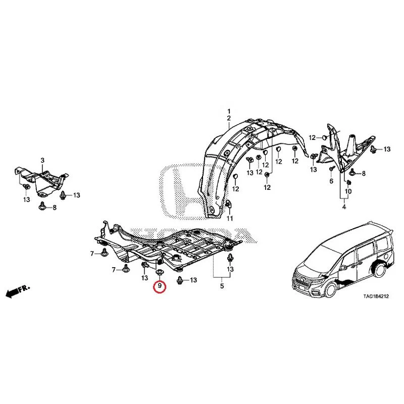 [NEW] JDM HONDA STEP WGN SPADA RP5 2020 Undercover GENUINE OEM - Image 10