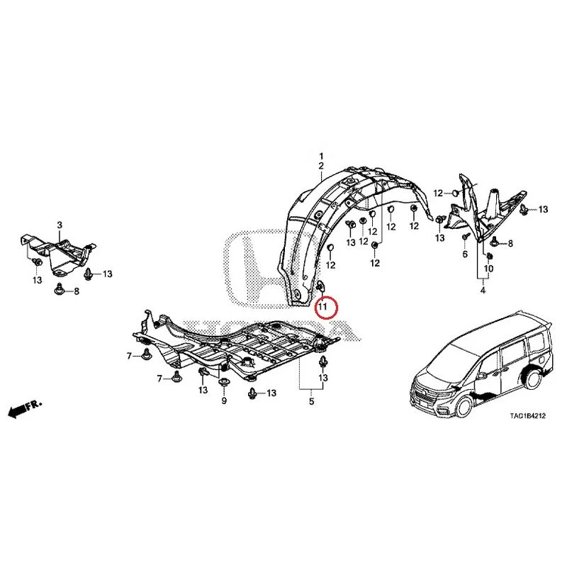 [NEW] JDM HONDA STEP WGN SPADA RP5 2020 Undercover GENUINE OEM - Image 12