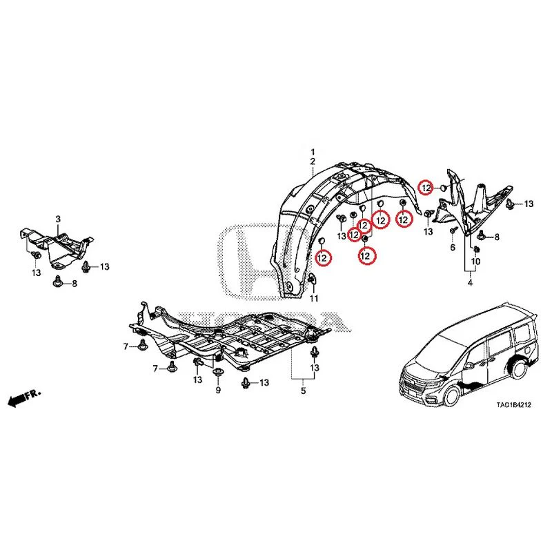[NEW] JDM HONDA STEP WGN SPADA RP5 2020 Undercover GENUINE OEM - Image 13
