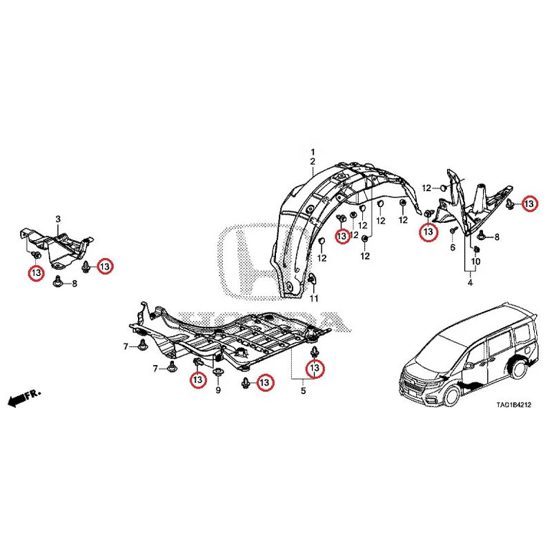 [NEW] JDM HONDA STEP WGN SPADA RP5 2020 Undercover GENUINE OEM - Image 14