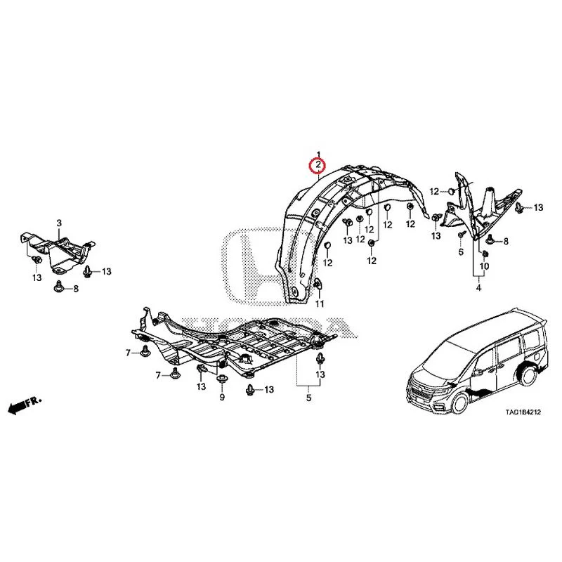 [NEW] JDM HONDA STEP WGN SPADA RP5 2020 Undercover GENUINE OEM - Image 3