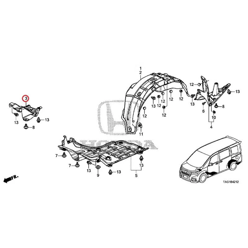 [NEW] JDM HONDA STEP WGN SPADA RP5 2020 Undercover GENUINE OEM - Image 4