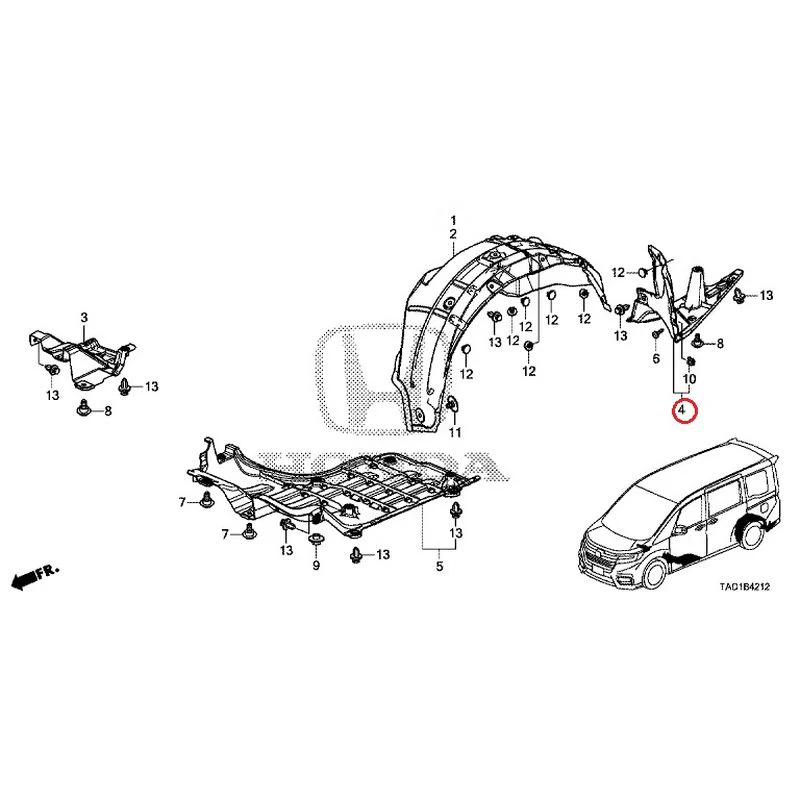[NEW] JDM HONDA STEP WGN SPADA RP5 2020 Undercover GENUINE OEM - Image 5