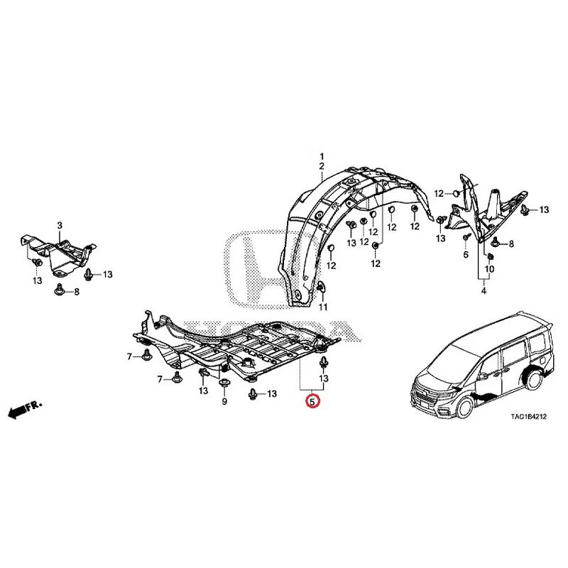 [NEW] JDM HONDA STEP WGN SPADA RP5 2020 Undercover GENUINE OEM - Image 6