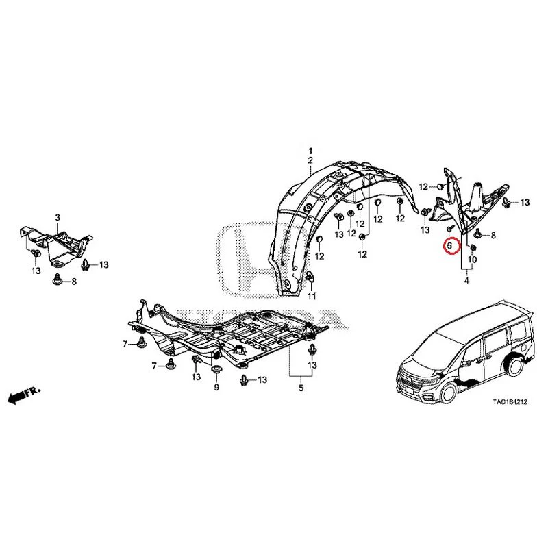 [NEW] JDM HONDA STEP WGN SPADA RP5 2020 Undercover GENUINE OEM - Image 7
