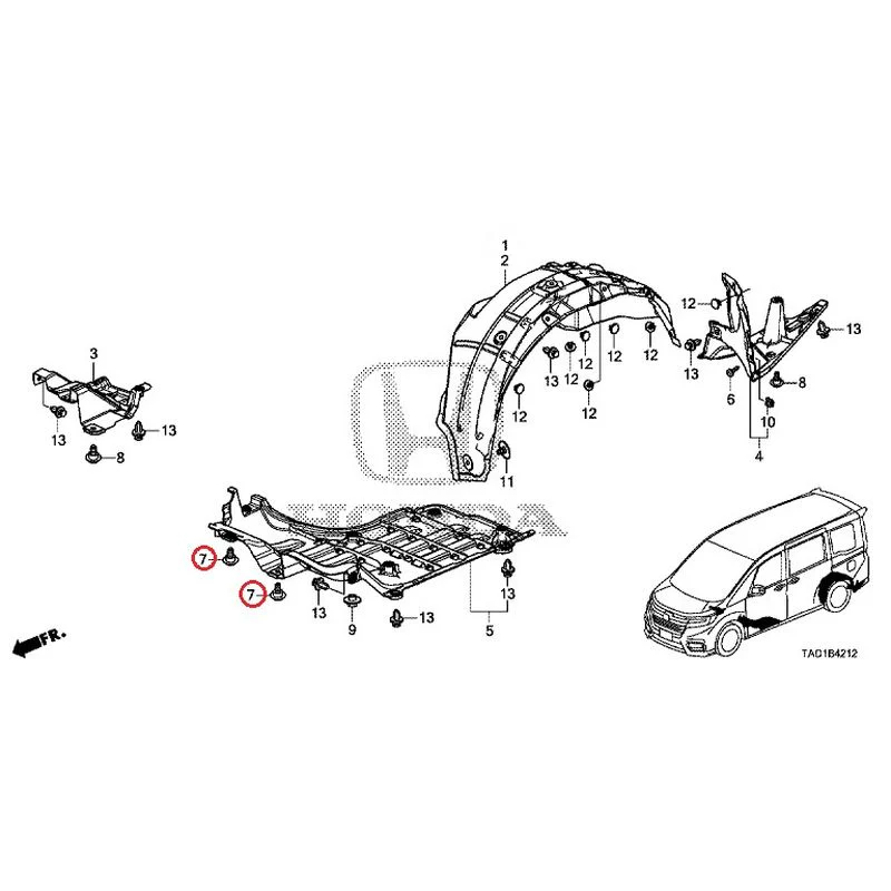 [NEW] JDM HONDA STEP WGN SPADA RP5 2020 Undercover GENUINE OEM - Image 8