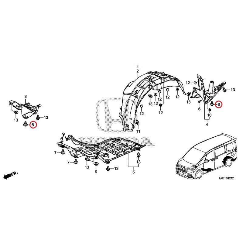 [NEW] JDM HONDA STEP WGN SPADA RP5 2020 Undercover GENUINE OEM - Image 9