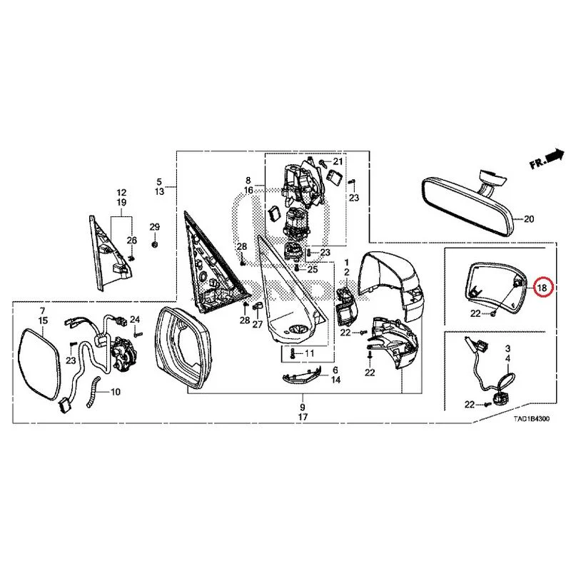 [NEW] JDM HONDA STEP WGN SPADA RP5 2020 Mirrors GENUINE OEM - Image 101