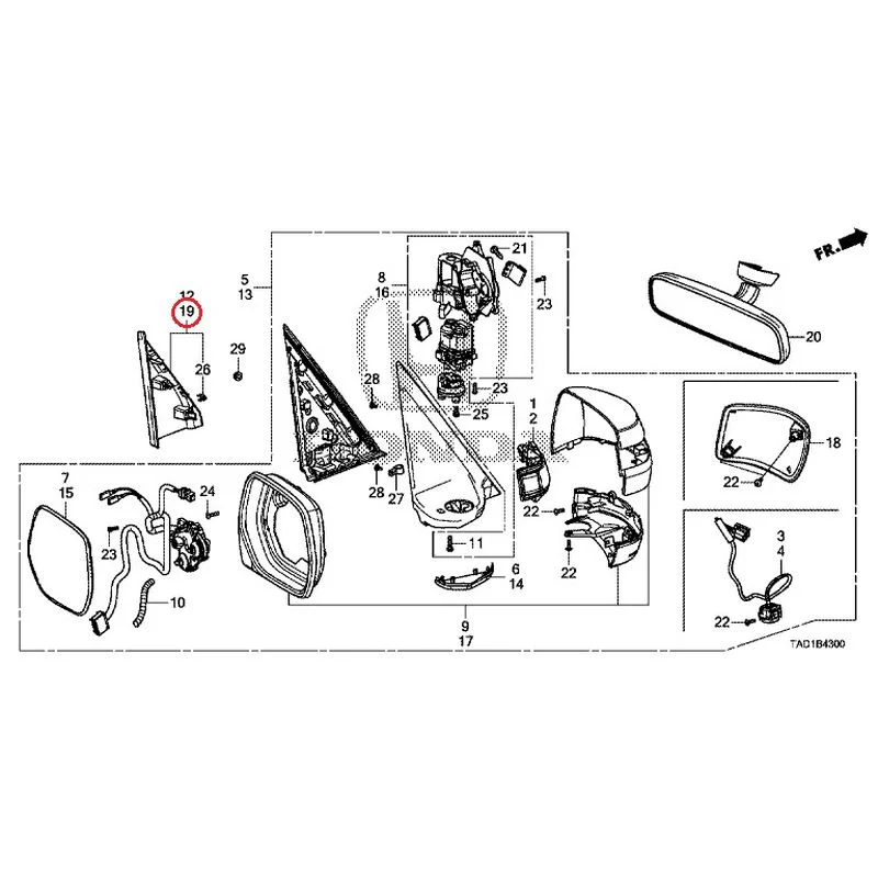 [NEW] JDM HONDA STEP WGN SPADA RP5 2020 Mirrors GENUINE OEM - Image 102