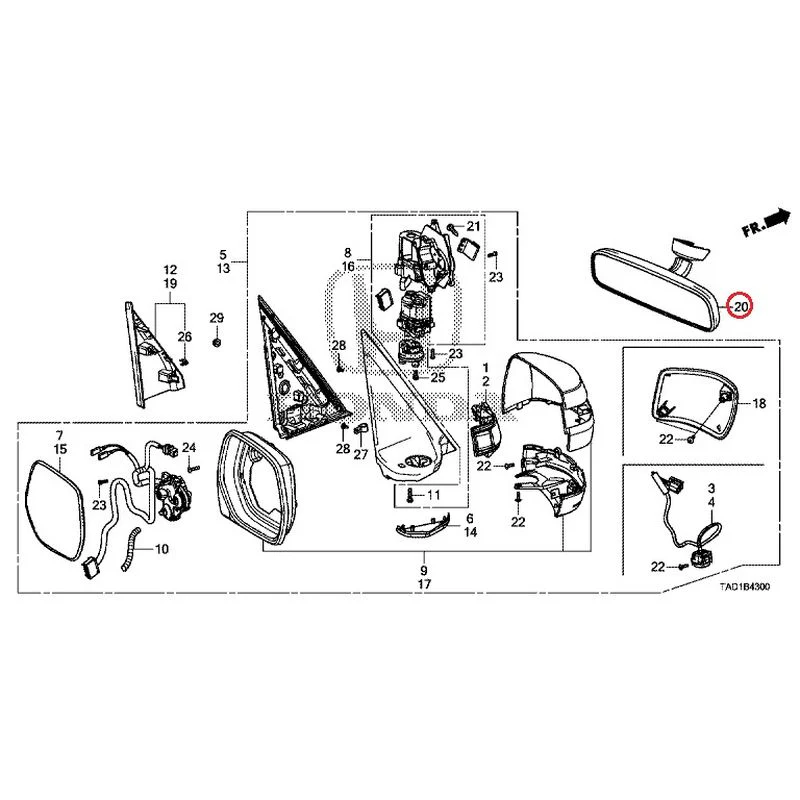 [NEW] JDM HONDA STEP WGN SPADA RP5 2020 Mirrors GENUINE OEM - Image 103