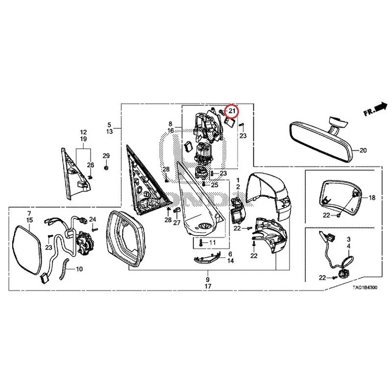 [NEW] JDM HONDA STEP WGN SPADA RP5 2020 Mirrors GENUINE OEM - Image 105
