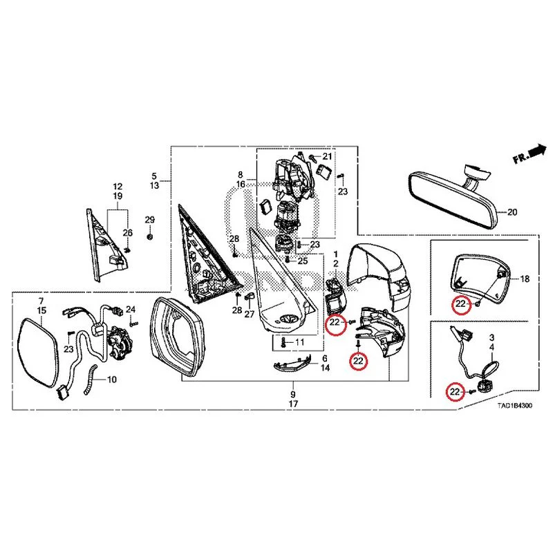 [NEW] JDM HONDA STEP WGN SPADA RP5 2020 Mirrors GENUINE OEM - Image 106