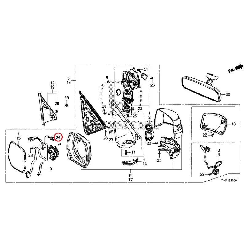 [NEW] JDM HONDA STEP WGN SPADA RP5 2020 Mirrors GENUINE OEM - Image 108