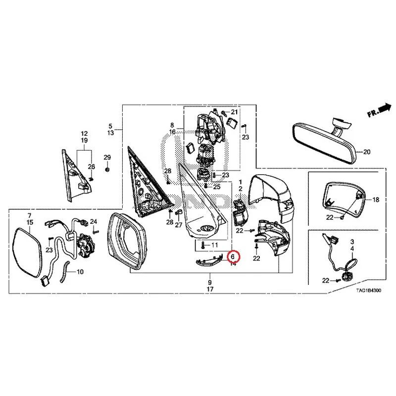 [NEW] JDM HONDA STEP WGN SPADA RP5 2020 Mirrors GENUINE OEM - Image 34