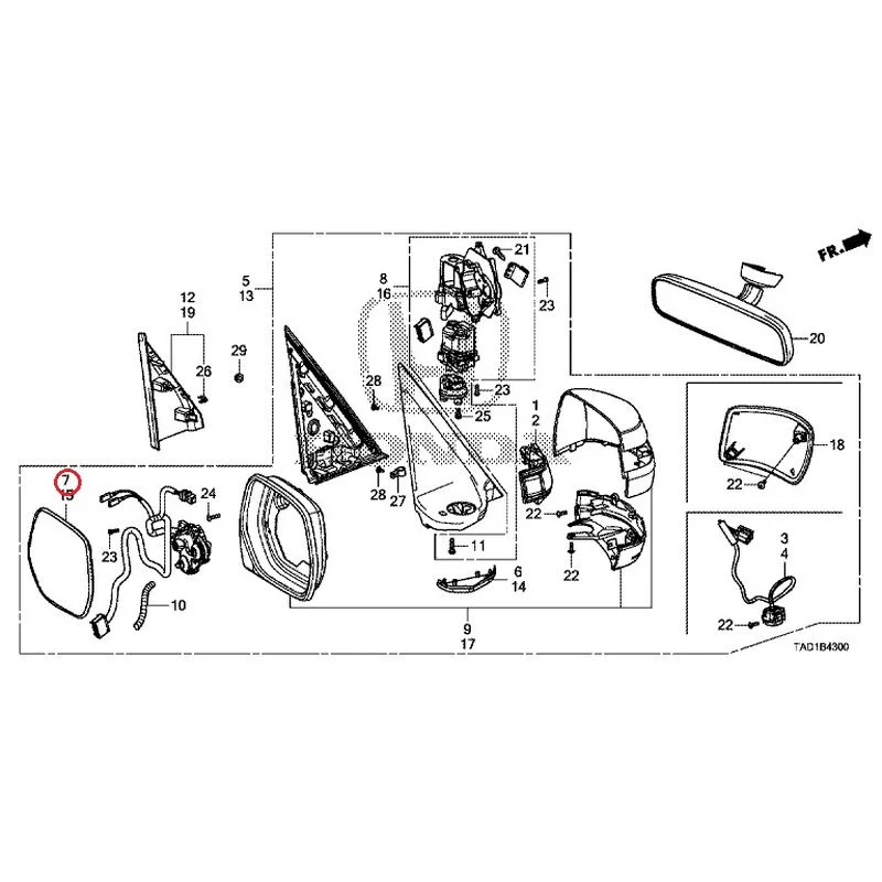 [NEW] JDM HONDA STEP WGN SPADA RP5 2020 Mirrors GENUINE OEM - Image 35