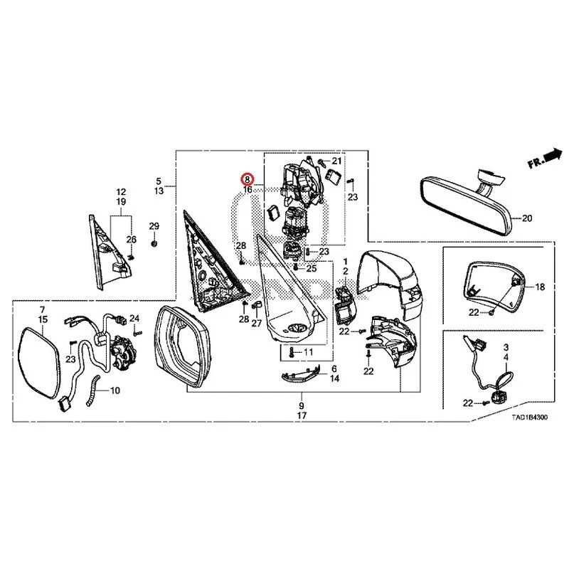 [NEW] JDM HONDA STEP WGN SPADA RP5 2020 Mirrors GENUINE OEM - Image 37