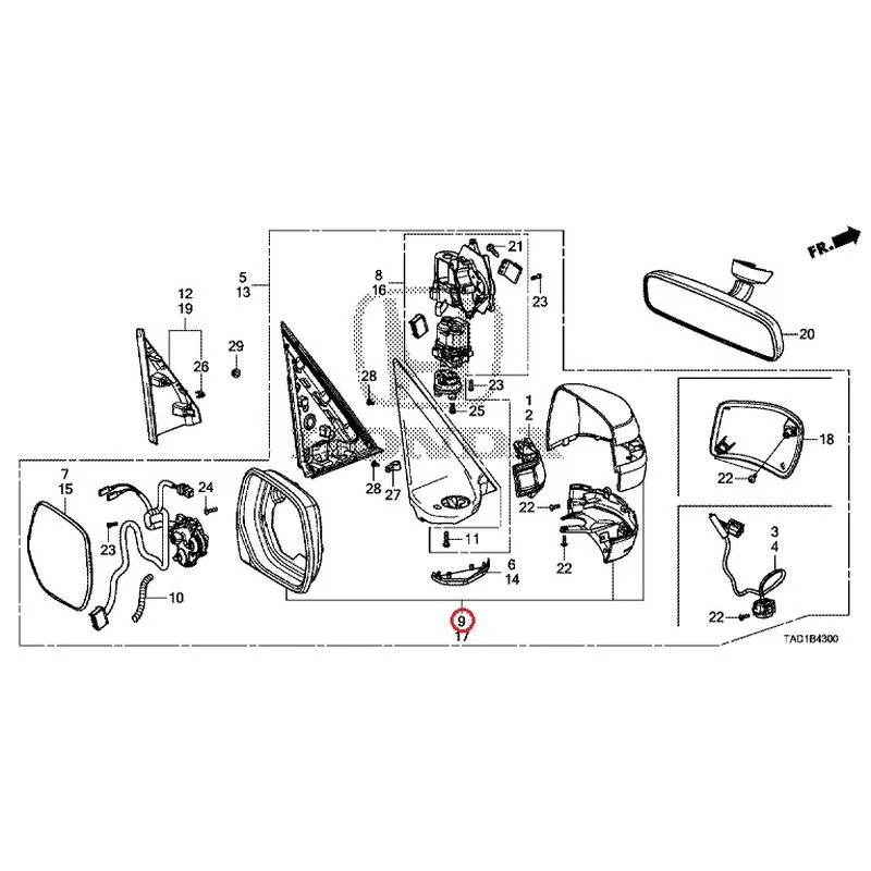 [NEW] JDM HONDA STEP WGN SPADA RP5 2020 Mirrors GENUINE OEM - Image 46