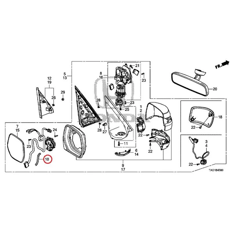 [NEW] JDM HONDA STEP WGN SPADA RP5 2020 Mirrors GENUINE OEM - Image 52