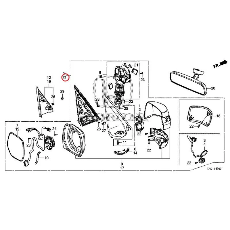 [NEW] JDM HONDA STEP WGN SPADA RP5 2020 Mirrors GENUINE OEM - Image 80