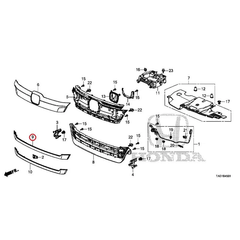 [NEW] JDM HONDA STEP WGN SPADA RP5 2020 Front Grill (2) GENUINE OEM - Image 10