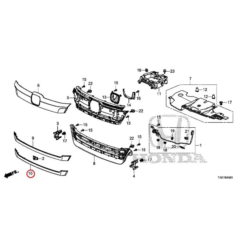 [NEW] JDM HONDA STEP WGN SPADA RP5 2020 Front Grill (2) GENUINE OEM - Image 11