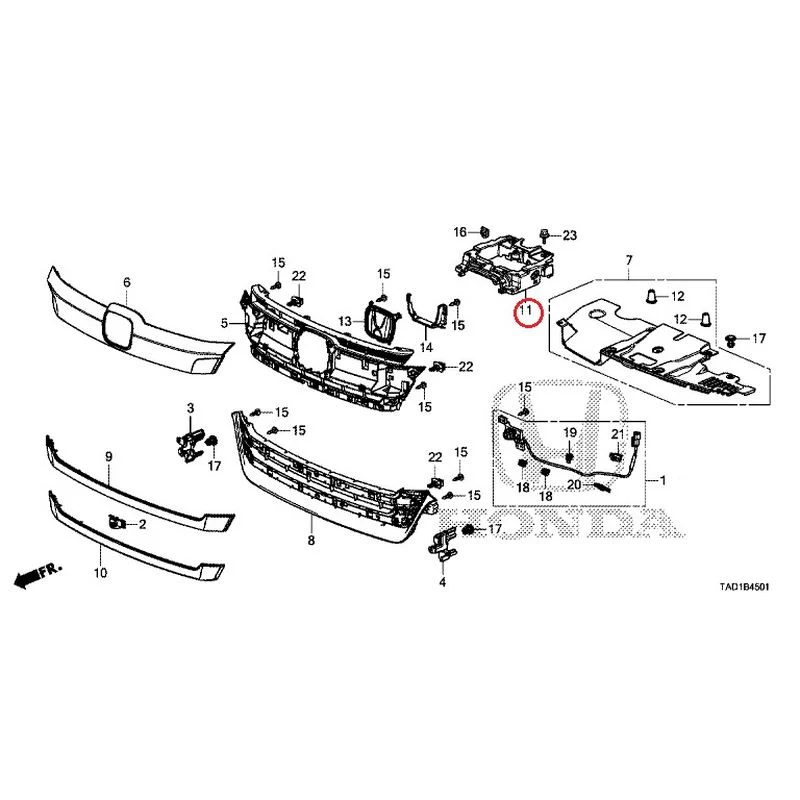[NEW] JDM HONDA STEP WGN SPADA RP5 2020 Front Grill (2) GENUINE OEM - Image 12