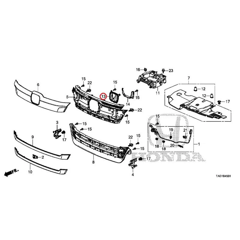 [NEW] JDM HONDA STEP WGN SPADA RP5 2020 Front Grill (2) GENUINE OEM - Image 14