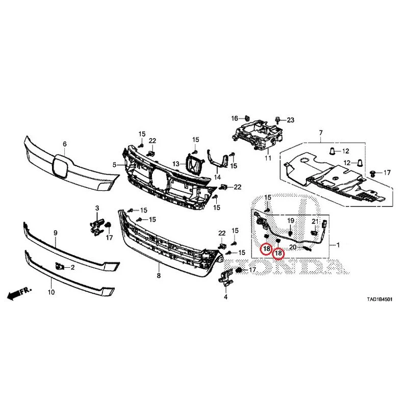 [NEW] JDM HONDA STEP WGN SPADA RP5 2020 Front Grill (2) GENUINE OEM - Image 19