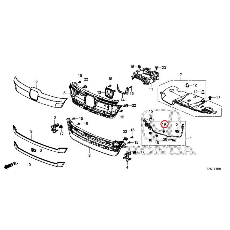 [NEW] JDM HONDA STEP WGN SPADA RP5 2020 Front Grill (2) GENUINE OEM - Image 20