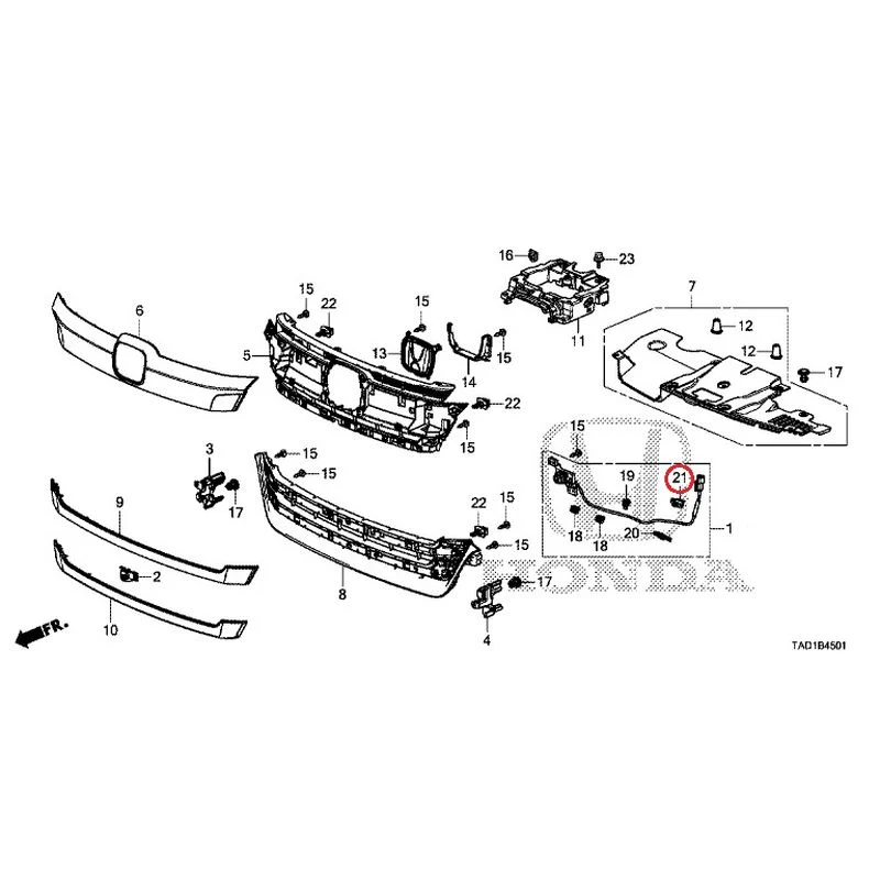 [NEW] JDM HONDA STEP WGN SPADA RP5 2020 Front Grill (2) GENUINE OEM - Image 22