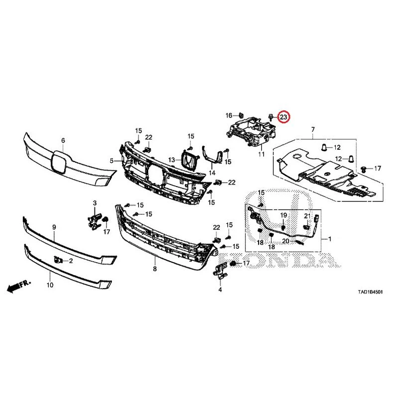 [NEW] JDM HONDA STEP WGN SPADA RP5 2020 Front Grill (2) GENUINE OEM - Image 24