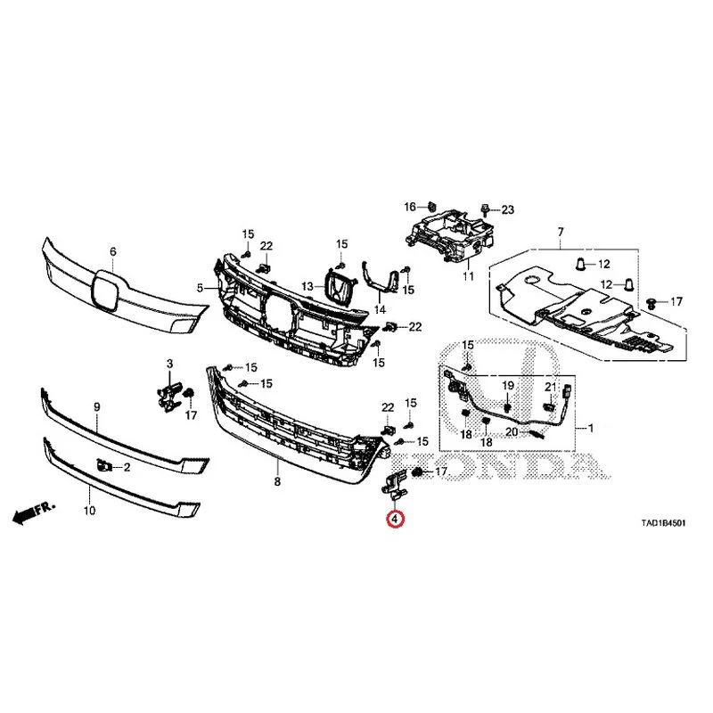 [NEW] JDM HONDA STEP WGN SPADA RP5 2020 Front Grill (2) GENUINE OEM - Image 5