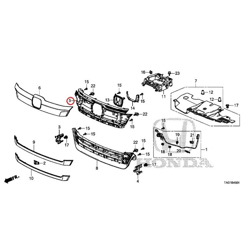 [NEW] JDM HONDA STEP WGN SPADA RP5 2020 Front Grill (2) GENUINE OEM - Image 6
