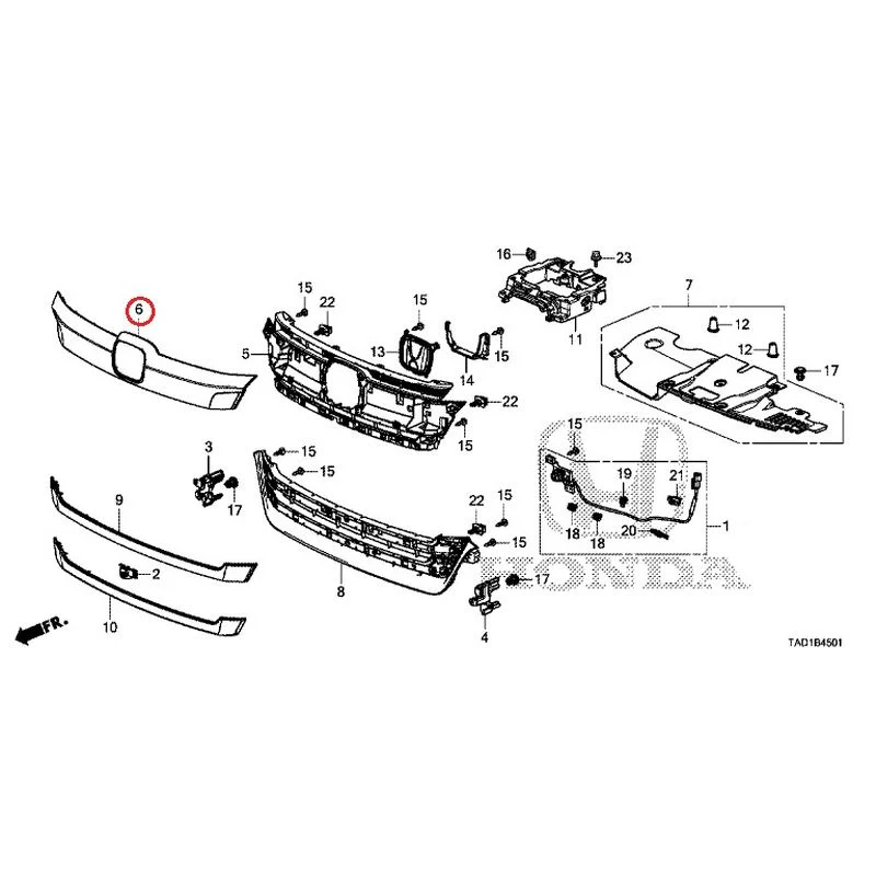 [NEW] JDM HONDA STEP WGN SPADA RP5 2020 Front Grill (2) GENUINE OEM - Image 7