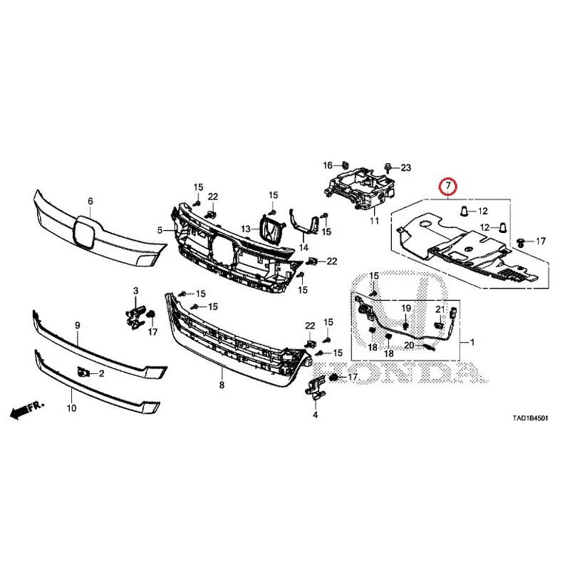[NEW] JDM HONDA STEP WGN SPADA RP5 2020 Front Grill (2) GENUINE OEM - Image 8