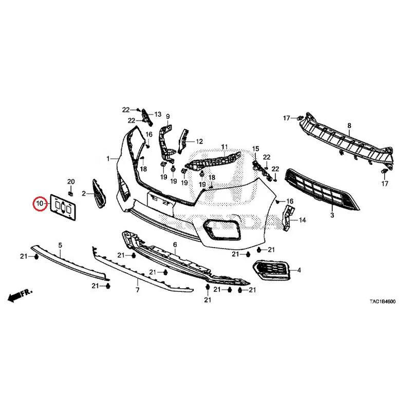 [NEW] JDM HONDA STEP WGN SPADA RP5 2020 Front Bumper GENUINE OEM - Image 17