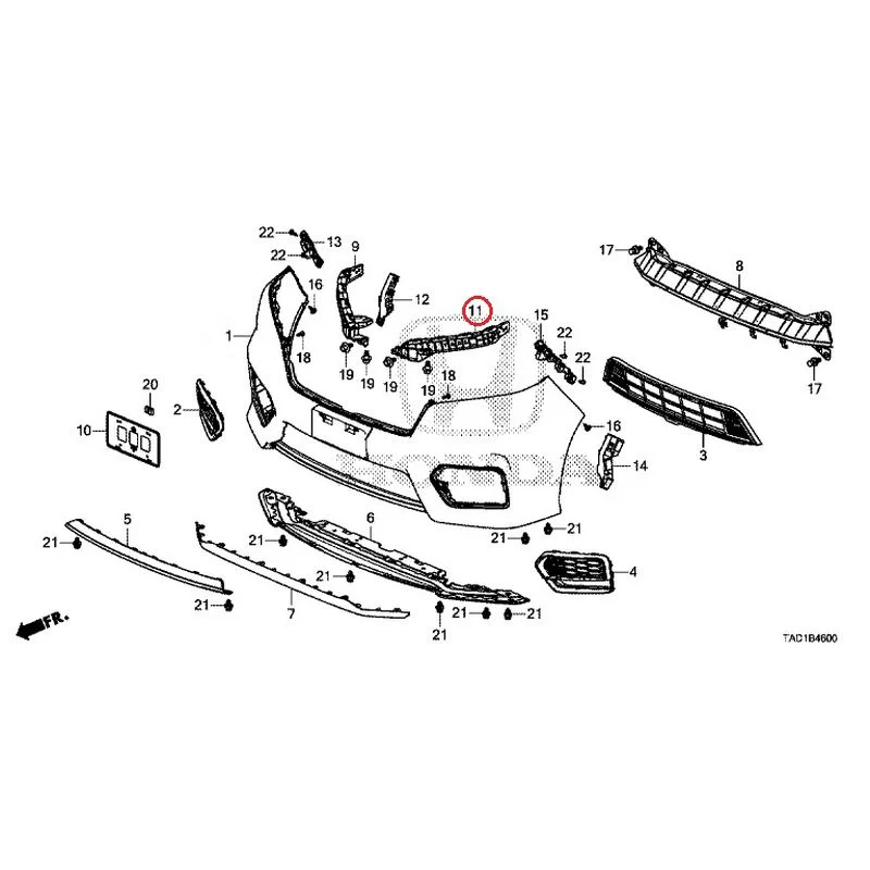 [NEW] JDM HONDA STEP WGN SPADA RP5 2020 Front Bumper GENUINE OEM - Image 18