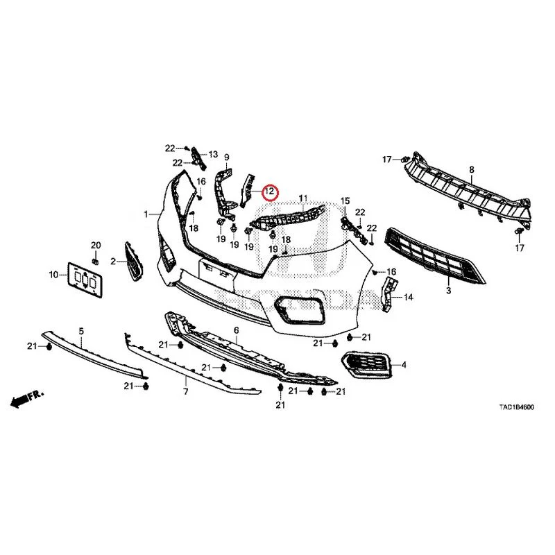 [NEW] JDM HONDA STEP WGN SPADA RP5 2020 Front Bumper GENUINE OEM - Image 19