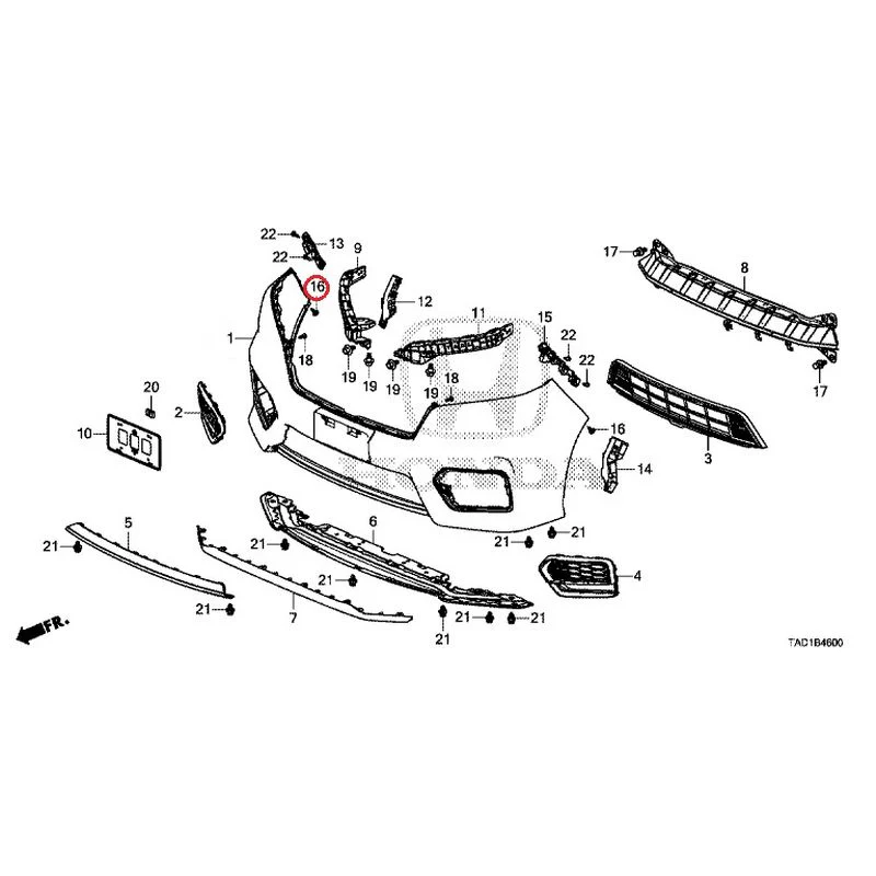 [NEW] JDM HONDA STEP WGN SPADA RP5 2020 Front Bumper GENUINE OEM - Image 23