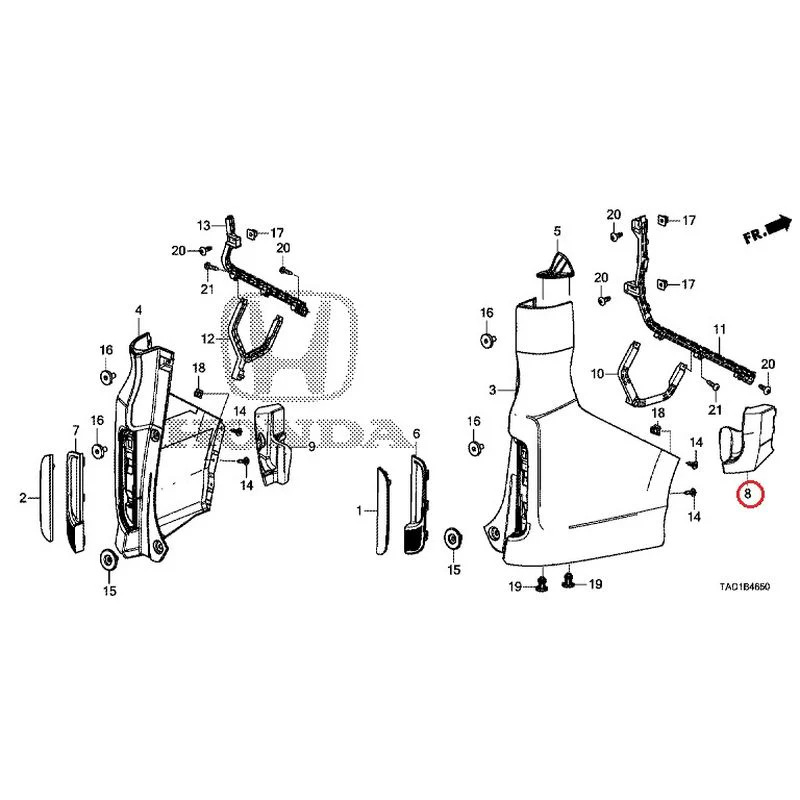 [NEW] JDM HONDA STEP WGN SPADA RP5 2020 Rear Bumper GENUINE OEM - Image 21