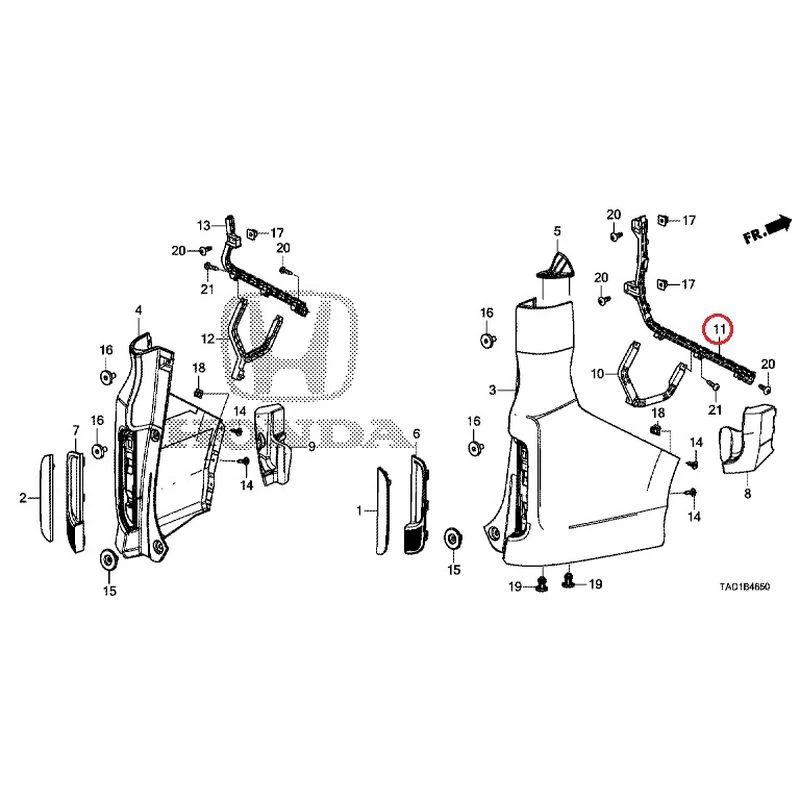 [NEW] JDM HONDA STEP WGN SPADA RP5 2020 Rear Bumper GENUINE OEM - Image 24