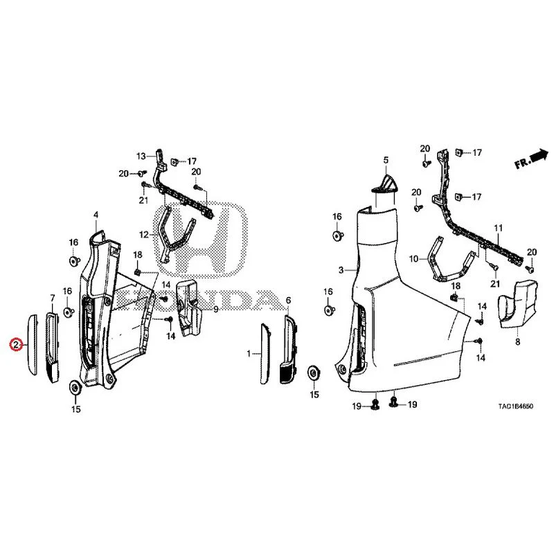 [NEW] JDM HONDA STEP WGN SPADA RP5 2020 Rear Bumper GENUINE OEM - Image 3