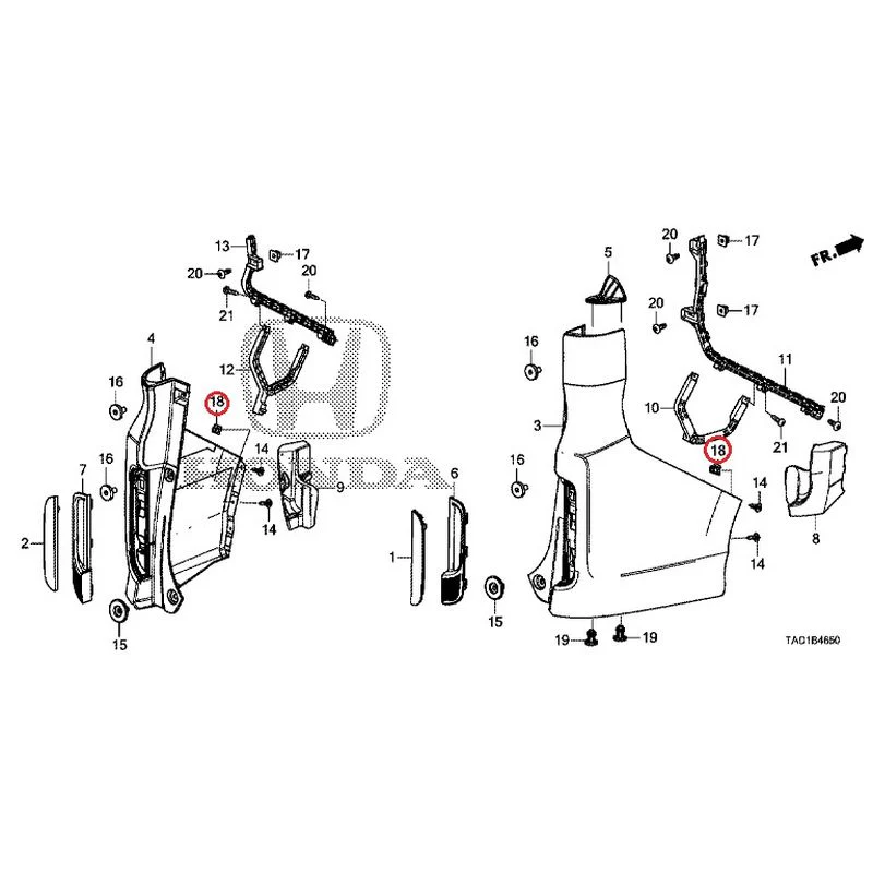 [NEW] JDM HONDA STEP WGN SPADA RP5 2020 Rear Bumper GENUINE OEM - Image 31