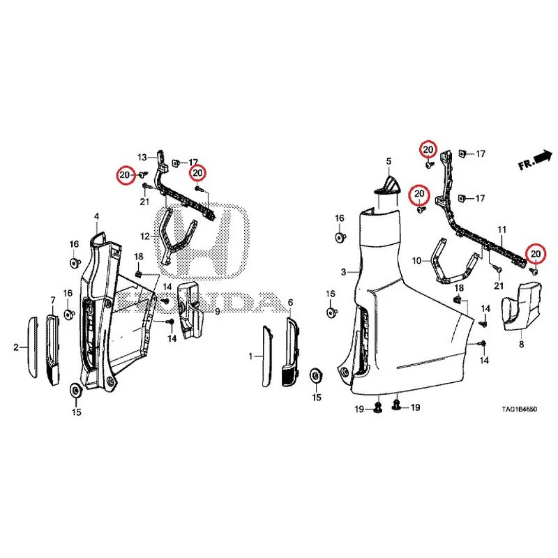 [NEW] JDM HONDA STEP WGN SPADA RP5 2020 Rear Bumper GENUINE OEM - Image 33
