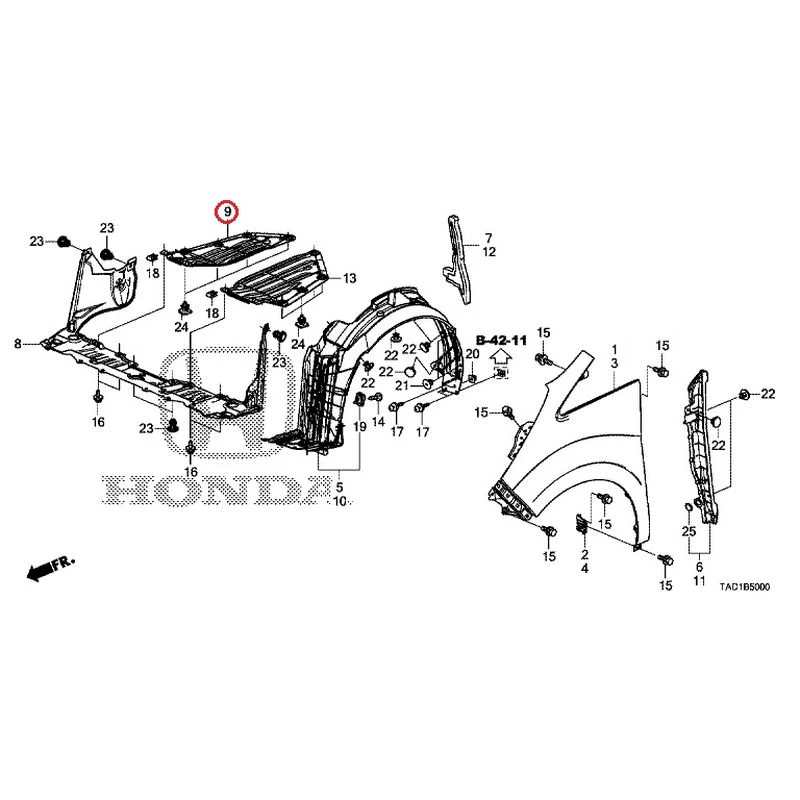 [NEW] JDM HONDA STEP WGN SPADA RP5 2020 Front Fenders GENUINE OEM - Image 10