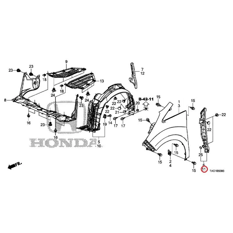 [NEW] JDM HONDA STEP WGN SPADA RP5 2020 Front Fenders GENUINE OEM - Image 12