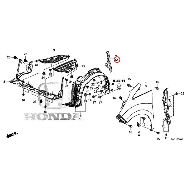 [NEW] JDM HONDA STEP WGN SPADA RP5 2020 Front Fenders GENUINE OEM - Image 13