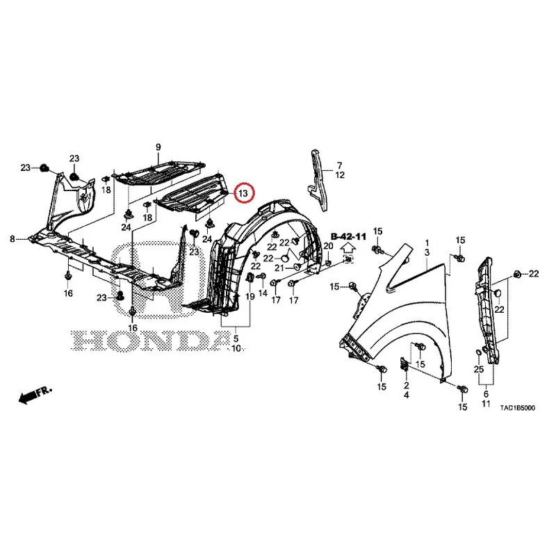 [NEW] JDM HONDA STEP WGN SPADA RP5 2020 Front Fenders GENUINE OEM - Image 14