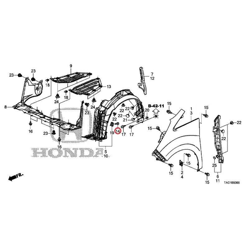 [NEW] JDM HONDA STEP WGN SPADA RP5 2020 Front Fenders GENUINE OEM - Image 15