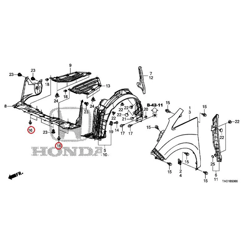 [NEW] JDM HONDA STEP WGN SPADA RP5 2020 Front Fenders GENUINE OEM - Image 17